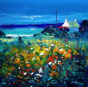 Evening Gloaming over Kintyre and Gigha 24x24
